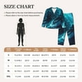 thumbnail image 4 of Vsdgher Futuristic Jet Ski Adventure Pajamas Set Long Sleeve Sleepwear Womens Button Down Nightwear Pj Sets-XX-Large, 4 of 7