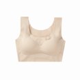 thumbnail image 3 of Ropa interior sin costuras para mujer, chaleco sin aros para yoga, deportes, dormir, sujetador de talla grande, 3 of 5