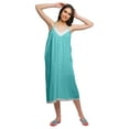 thumbnail image 1 of Moomaya Chemise de Nuit Imprimée pour Femme à Bretelles Spaghetti Longueur Genou en Coton, 1 of 6