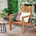 thumbnail image 1 of Costway Silla Adirondack de Madera Acacia de Jardín Ergonómico con Apoyabrazos Sillón para Balcón Patio Piscina Terraza 69 x 73 x 85 cm Natural, 1 of 10