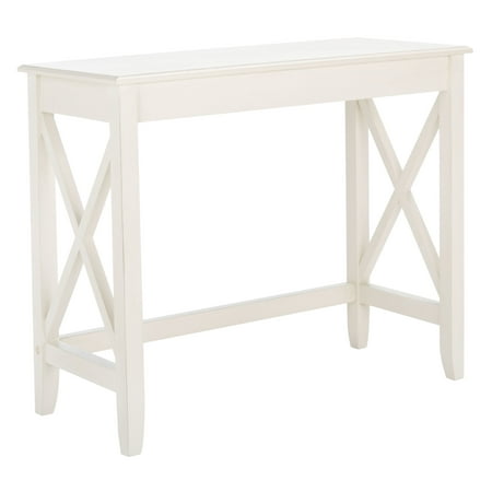 UPC: 0195058183048 | SAFAVIEH Kaytee Solid X Side Writing Desk Distressed White