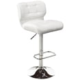 thumbnail image 1 of Home Gear Tabouret de Bar Réglable en Similicuir Fanta en Blanc (Lot de 2), 1 of 1