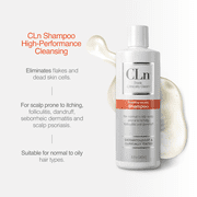 CLn Shampoo with Salicylic Acid, 8 fl oz, Clarifying Anti Dandruff Shampoo for Oily Hair, Itchy & Flaky Scalp