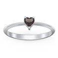 thumbnail image 2 of Bague Pierre de Naissance Cœur - Quartz Fumé (Juin), 2 of 6
