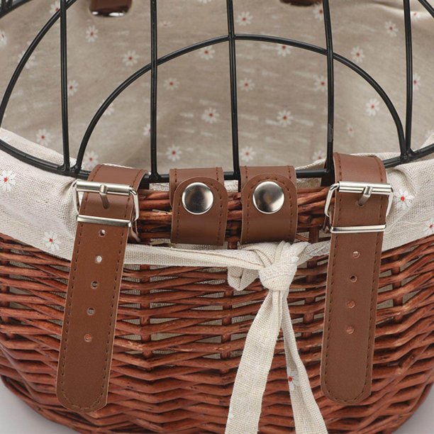 Pets Dog Bicycle Front Basket Handlebar Baskets for Pet Dog Bicycle