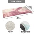 thumbnail image 3 of Haosy Pink Rabbit Made Of Petals Bathroom Rugs Non Slip Absorbent Soft Plush Quick Dry Bath Mat, 39"x20", 3 of 8