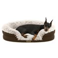 thumbnail image 1 of Cama ortopédica para perro Miorun, sofá de felpa ovalado XL de 122 cm, 1 of 9