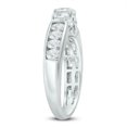 thumbnail image 2 of SZUL Women's 1 1/2 Carat TW Oval Diamond Three Stone Ring in 14K White Gold, 2 of 5