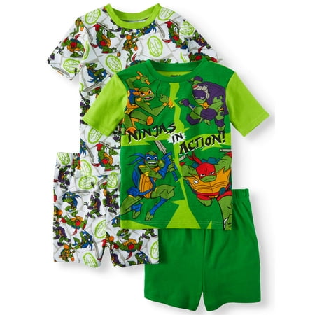 - Boy's Teenage Mutant Ninja Turtles 4 Piece Pajama Sleep Set (Little Boy & Big Boy)