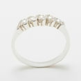 thumbnail image 2 of LBG British Made 9k White Gold Cultured Pearl Womens Eternity Ring - 33 size options - Sizes 4 to 12 Available, 2 of 6