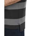 thumbnail image 3 of Striped Polo Shirt Black Grey 2XLT, 3 of 6