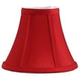 thumbnail image 3 of Urbanest Christmas Silk Softback Bell Chandelier Shade, 3″ Top × 6″ Bottom × 5″ Slant Height – Replacement Lamp Shades for Chandelier, Pendant Light, Wall Sconce & Small Table Lamp, 6 Pieces, Red, 3 of 3