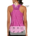 thumbnail image 5 of TRYSIL Womens Workout Tank Tops Racerback Mesh Sleeveless Athletic Yoga Running Gym Shirts, 5 of 7