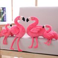thumbnail image 2 of Realistic Flamingo Plush Toy Soft Plush Stuffed Animal Flamingo Pillow Kawaii Peluche Room Decoration Kids Birthday Gift (Pink,24CM), 2 of 6