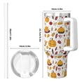 thumbnail image 4 of Lsque Thanksgiving Pattern 40 OZ Ice Bully Cup with Handle and Straw, Double Wall Stainless Steel Tumbler Travel Coffee Cup with Lid for Christmas Present, 4 of 8