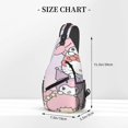 thumbnail image 2 of Lsque Sanrio Pattern Cross Chest Bag Diagonally – Premium Durable Front Chest Sling with Adjustable Padded Strap, High-Capacity Storage, 2 of 8
