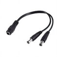 thumbnail image 3 of 3Pcs 5.5X2.1mm 1 to 2 M/F DC Power Splitter Cable for Security CCTV Camera, 3 of 8