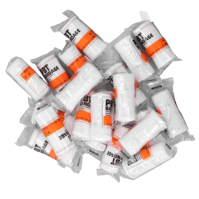 20 Pcs Rouleau de Gaze Jetable Hautement Absorbant Respirant Extensible Rouleau de Gaze Médicale pour la Maison Blanc