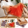 thumbnail image 4 of Yyuenw USB Flannel Small Heated Shawl Blanket with Hand Pocket Warm Knee Foot Warmer for Home Office Car, 4 of 6