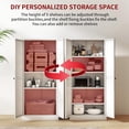 thumbnail image 5 of IKIMI 61" Metal Kitchen Pantry Storage Cabinet, Freestanding Cupboard with 4 Adjustable Shelves and 2 Doors, Tall Storage Organizer for Kitchen, Living Room or Laundry Room, White, 5 of 9