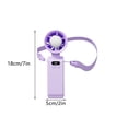 thumbnail image 4 of shyuyusa Portable Handheld Fan With Colorful LED Light Lanyard Transparent Body Personal Cooling Fan USB Rechargeable Mini Air Cooler, 4 of 5
