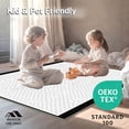 thumbnail image 4 of ODIKA 5'x7' Machine Washable Non-Slip Area Rug, Minimalist White High Traffic Rug with Pad, White, 1050884, 4 of 8