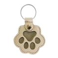 thumbnail image 3 of Llavero con forma de pata de perro y gato, regalo conmemorativo para perro, llavero de piel sintética hecho a mano con forma de animal. blanco, 3 of 9