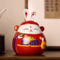 thumbnail image 4 of de Conejo de Dibujos Animados, Figurita Decorativa de Animal, Caja de Ahorro de Dinero, Escultura de La , Caja de Ahorro para Fiesta, rojo Gloria caso de ahorro, 4 of 9