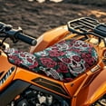 thumbnail image 3 of Uorisanigo ATV Seat Cover for Most ATV, Rose Sugar Skull Four Wheeler Seat Cover Waterproof Seats Protection for Polaris Sportsman 400 500 850 1000 4 Wheeler/ Honda Rancher 420, 3 of 7