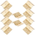 thumbnail image 1 of HEALEEP 10Set Durable Use Furniture Hinges Golden Iron For Home Decoration, 1 of 8