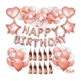 thumbnail image 1 of 1 de and rosa Paillette Banner de combinación de suministros felices Fondo Streamer decoración de cumpleaños para, 1 of 5