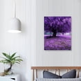 thumbnail image 3 of Chilfamy Purple Wisteria Tree Landscape Poster Printing Decorative Painting Canvas Wall Art Living Room Bedroom Decoration Mural (16x20 Inch), 3 of 3