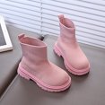 thumbnail image 5 of Babcutegg Boots for Girls Thick Bottom High Boots Casual Fashion Girls Soft Bottom Shoes Pink US 8.5, 5 of 8