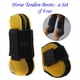 thumbnail image 5 of Botas para caballos con tendón de salto delantero abierto y menudillo trasero, pierna, ligeras y Amarillo, 5 of 8