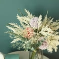 thumbnail image 4 of Ramo de flores artificiales para novia, paquete de flores de simulación, centro de mesa de oficina en casa, ramo falso, rosa púrpura Advancent HA7195-01B, 4 of 6