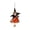 B, variant on HohaskiHalloween Witch Broom Bell Pendant,Spooky Ceiling Hanging Decor For Haunted House Party And Gothic Home Decoration