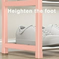 thumbnail image 5 of Fmbmuo Shoe Rack for Entryway Stainless Steel Freestanding 4 Tier Organizer, Portable Modern for Entryway, Closet, Easy Assembly Shoe Rack (Pink), 5 of 5