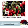 thumbnail image 2 of Cherry Polyester Non-Slip Office Chair Mat Bath Rugs Floor Rugs Machine Washable, 2 of 6