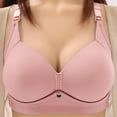 thumbnail image 3 of Sngxgn Bras for Women Full Coverage, Unlined Lace Underwire Bra for Breasts(Rose Gold,42), 3 of 3