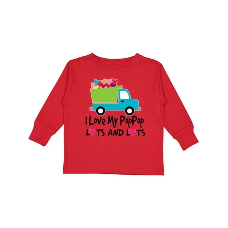 

Inktastic I Love My PopPop Gift Toddler Boy Girl Long Sleeve T-Shirt