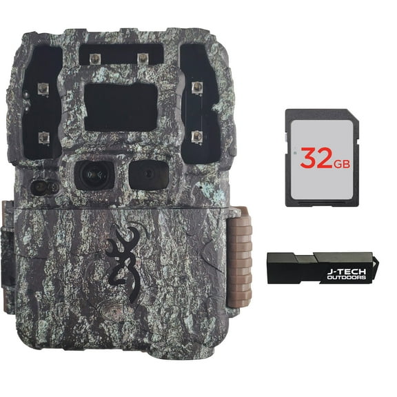 Browning Strike Force Pro DCL Nano Trail Game Camera Bundle Includes 32GB Memory Card and J-TECH Card Reader (26MP) | BTC5DCLN