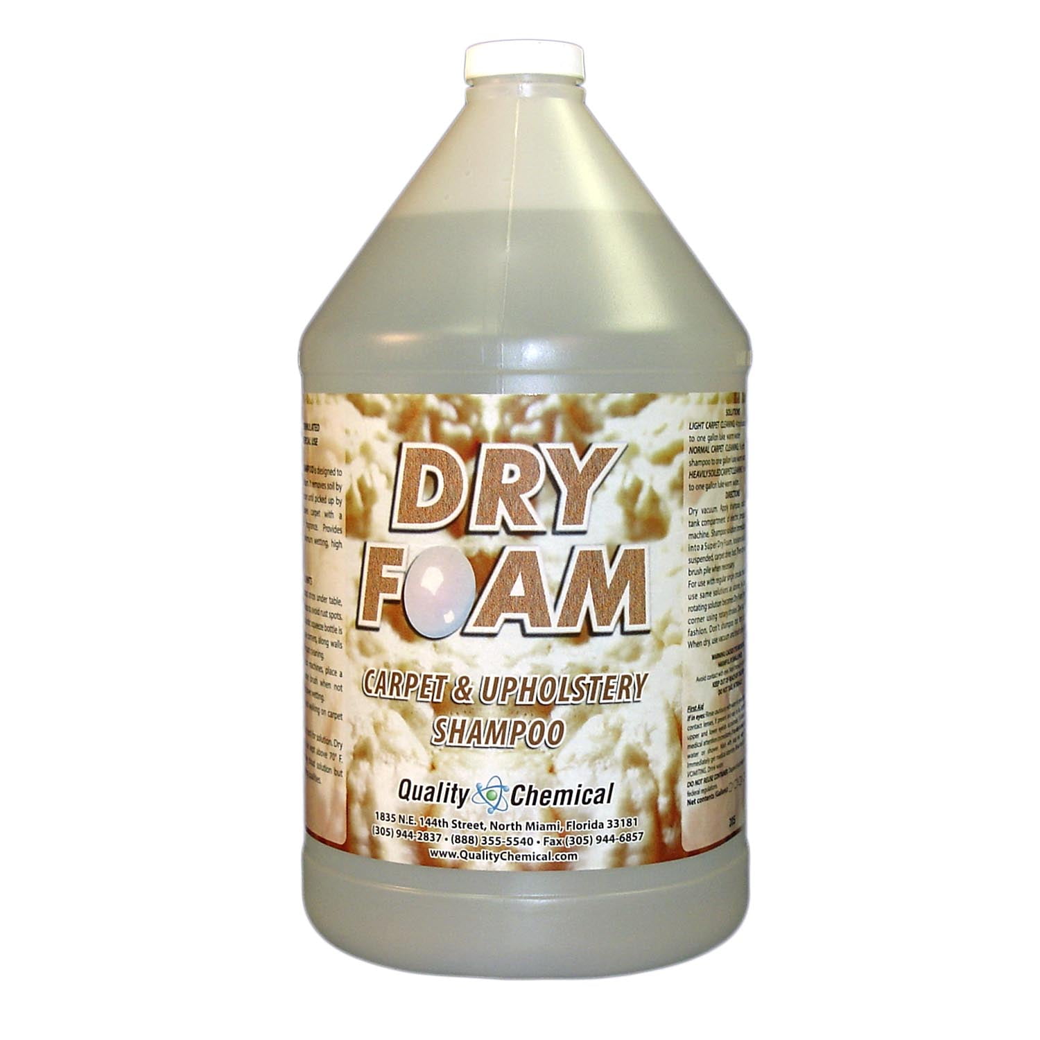 Quality Chemical / Dry Foam Carpet and Upholstery Shampoo / 1 Gallon