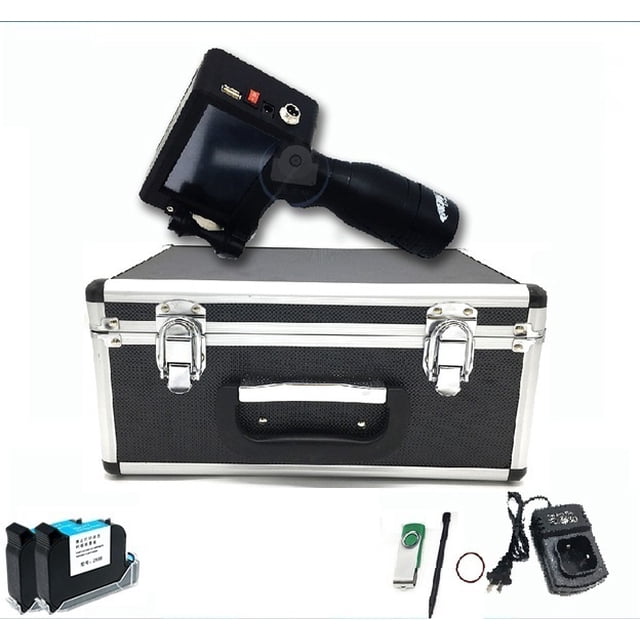 2-12.7mm Handheld Inkjet Printer, Smart Touch Coder, Label Printer USB Import QR/Barcode/Logo Printer ,Multi-Format Printing