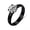 Black, variant on Round Cubic Zirconia Solitaire Engagement Ring,Wedding Ring for Women Sz 10