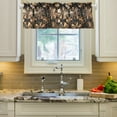 thumbnail image 2 of Yayeee Kitchen Valance Rod Pocket 54" x 18" Living Room Window Curtain, Metallic Flower, 2 of 6