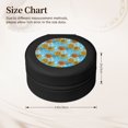 thumbnail image 2 of Yiaed Sunflowers Print Travel Jewelry Case Bridesmaid Gift Boxes Jewelry Travel Organizer Small Round Jewelry Box Mini Storage-Black, 2 of 7