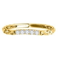 thumbnail image 2 of Aonejewelry 0.10 Carat Diamond Curved Lightweight Wedding Band In 14K Yellow Gold, 2 of 4