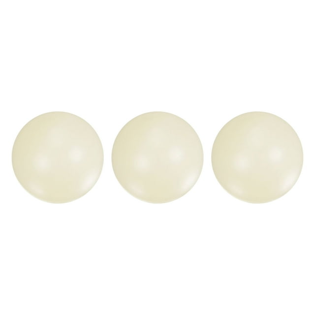 Unique Bargains 3 Pcs Pompon Nylon Billes en Plastique Pleines 15mm G3 Roulement de Précision Bille