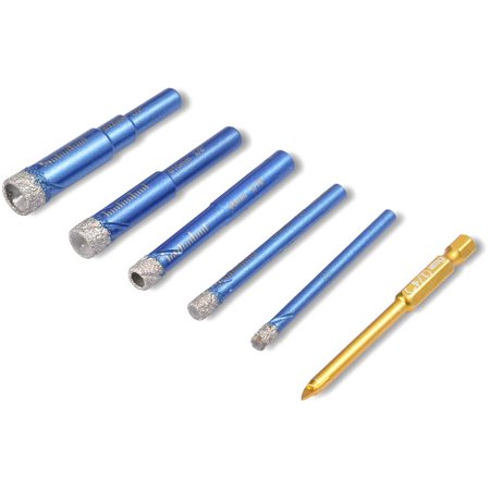 

Fovolat Diamond Drill Bit Set Multi-Material Drill Bit Set for Tile Concrete Brick Glass Very Durable and Useful Tool 5/6/8/10/12mm show