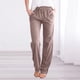 thumbnail image 5 of Ploknplq Linen Pants Women,Beach Vacation Clothes for Women,Lounge Pants Women,Solid Straight Pants Waist Long Elastic Drawstring Cotton Pants,Joggers for Women,Cargo Joggers for Women Khaki S, 5 of 5